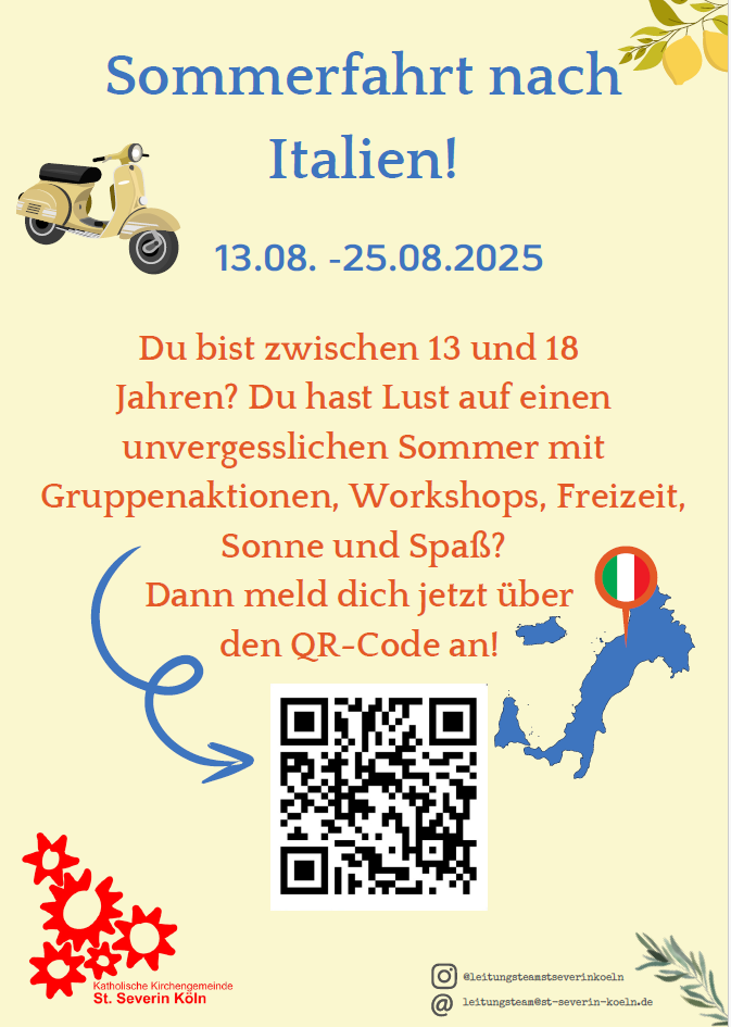 Plakat Sommerfahrt 2025