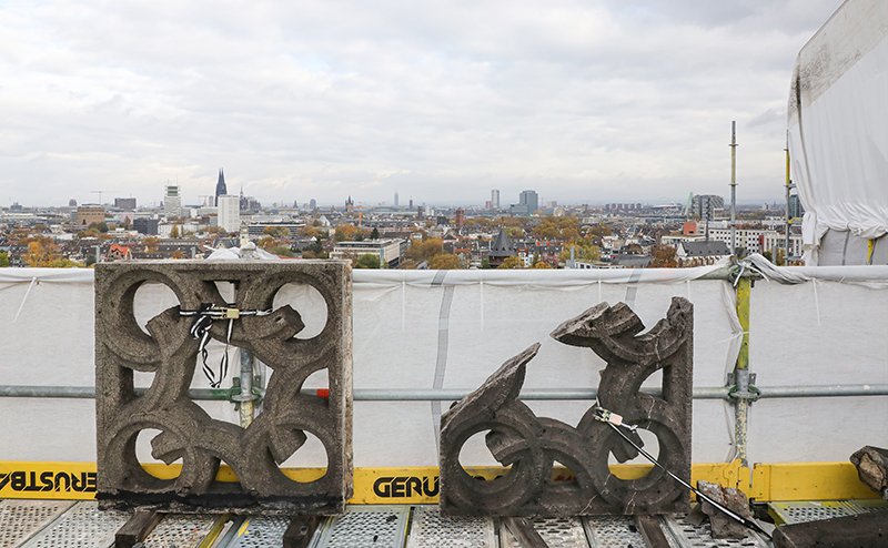 Blick von der oberen Gerüstebene der Kirche St. Paul (c) SilviaBins