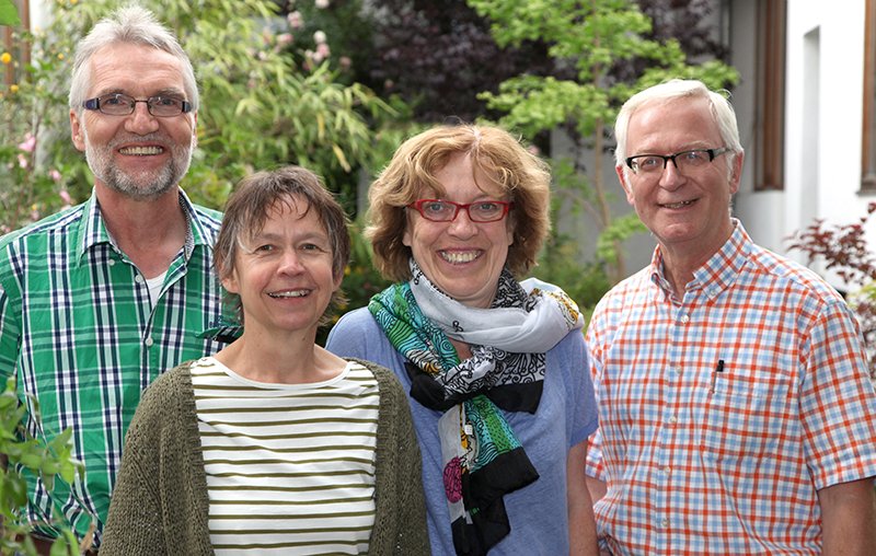 Einige Mitglieder des Arbeitskreises: Michael P., Marita K., Brigitte S., Herbert S. (v.l.n.r.) (c) privat