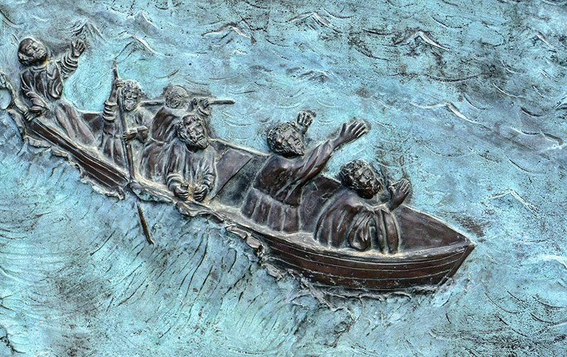 Jesus gebietet dem Sturm auf dem See (Markus-Evangelium, Kapitel 4, Verse 37–40) - Bild: falco / pixaby.com