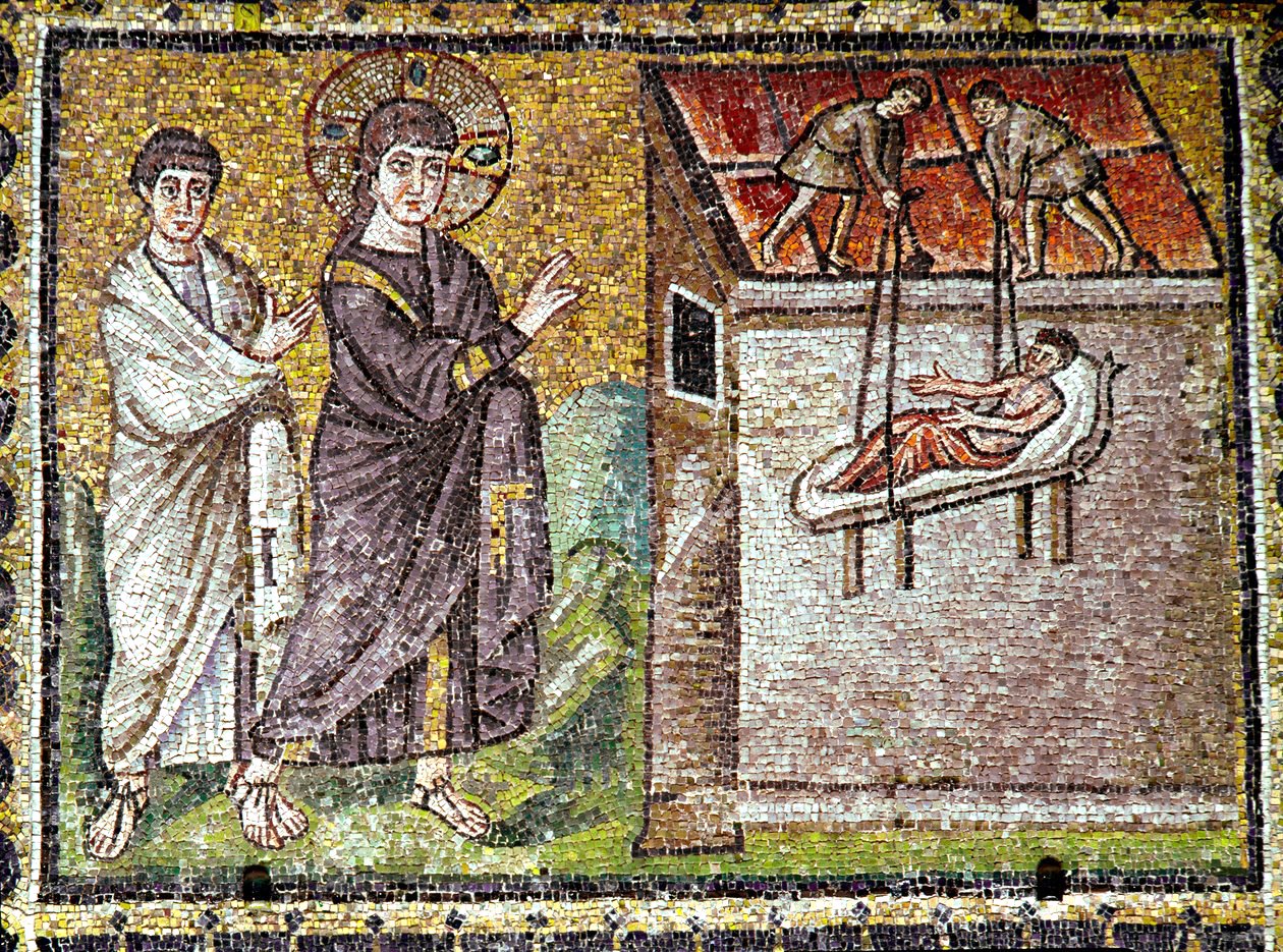 Mosaik des 6. Jahrhunderts. Basilika von Sant'Apollinare Nuovo, Ravenna (c) José Luiz Bernardes Ribeiro / CC BY-SA 4.0 CC0_wikimedia